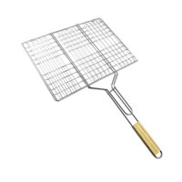 Magideal - Gill Basket Grill Grill Clip De Cocción Portátil Accesorios De La Parrilla Bbq Basking Basking Acero Inoxidable Para Carne De Mariscos De Mariscos De 385Cmx28Cm