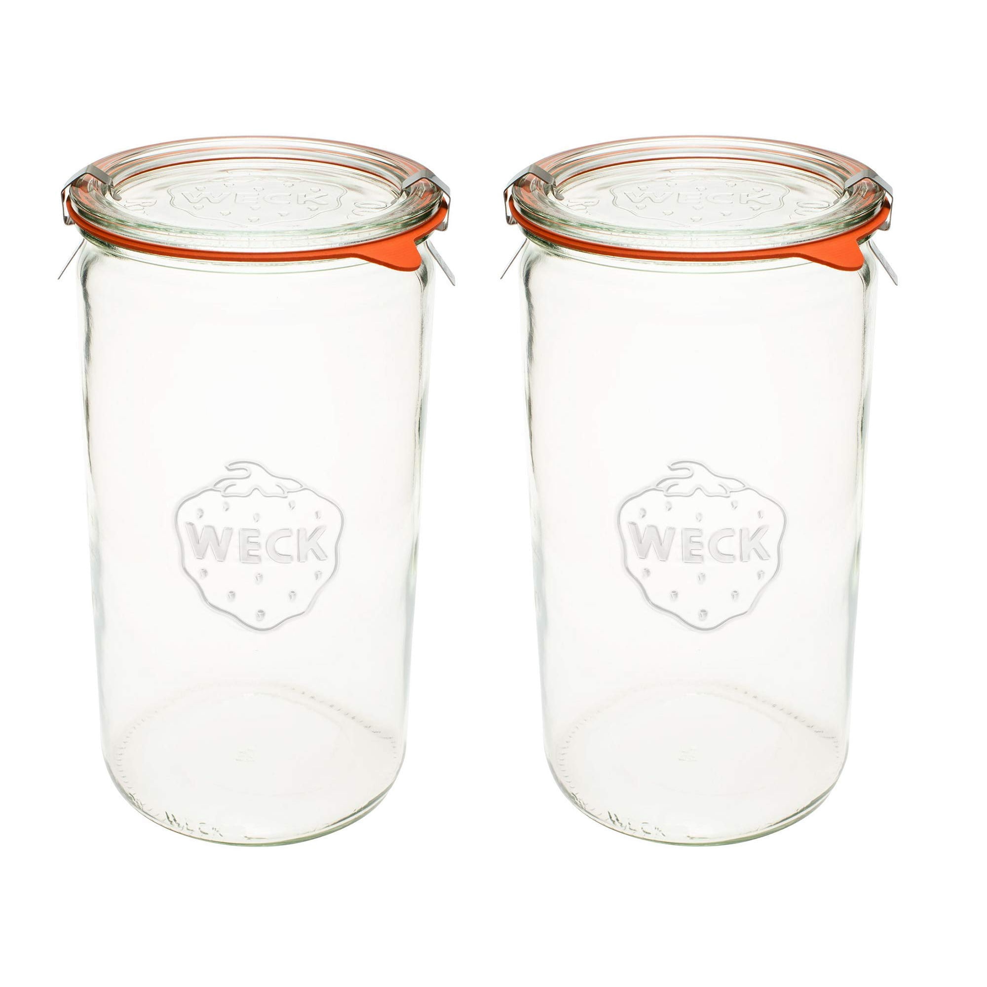 Frascos Para Conservas Weck De Vidrio Transparente Ecológicos De 1,5 L, Juego De 2