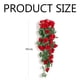 thumbnail image 4 of Guirnalda de rosas artificiales, T-Audace, 2 unidades, rosas colgantes artificiales, flores colgantes, 90 cm, rosas de plástico, decoración navideña, San Valentín, boda, jardín, manualidades, color ro, 4 of 5