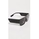 thumbnail image 3 of Anteojos de Sol BURBERRY Micah Negro con Lentes Gris Oscuro Cuadrados, 3 of 3