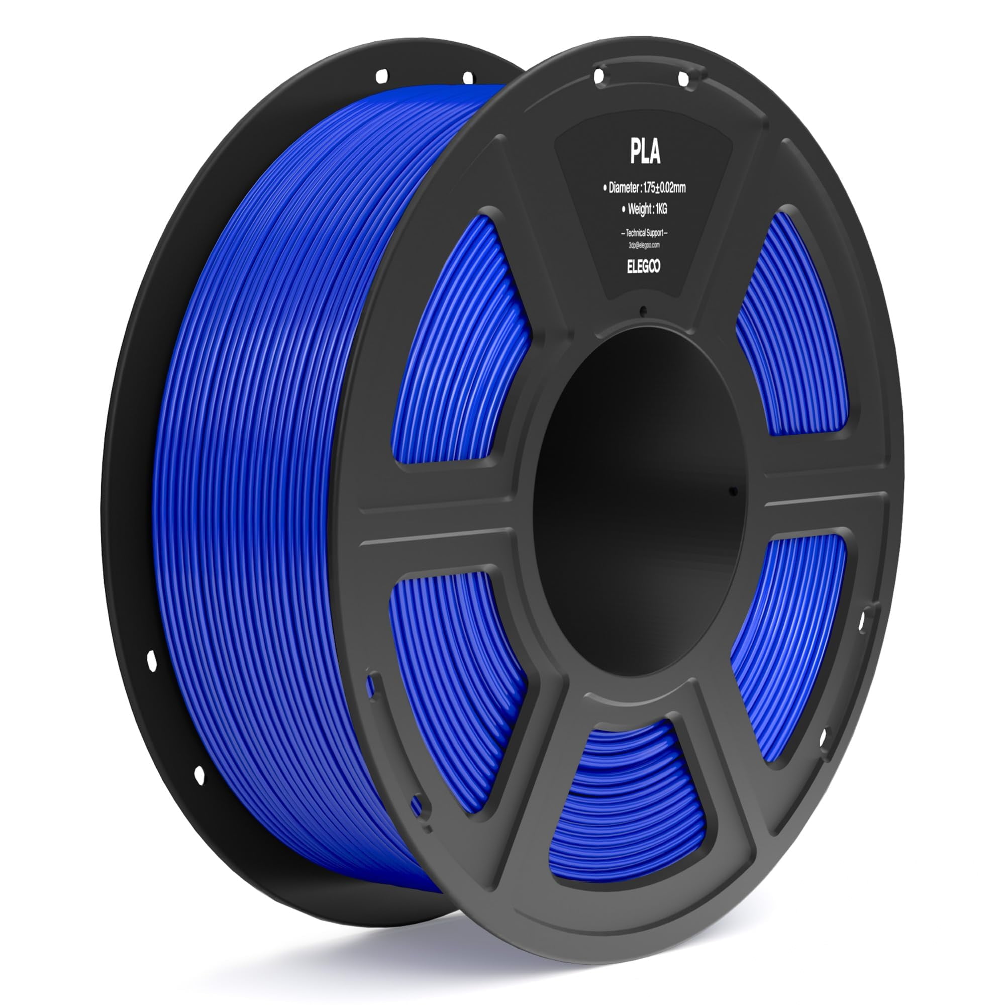 Filamento para impresora 3D ELEGOO PLA azul oscuro 1,75 mm 1 kg | Lider