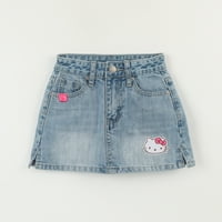 Falda Niña Azul Denim Hello Kitty