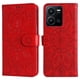 thumbnail image 1 of Funda tipo cartera FOXDOCK para Vivo Y35 4G , diseño girasol en relieve, cuero PU, cierre magnético, soporte y tarjetero, 1 of 5