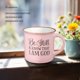 thumbnail image 2 of Taza de café rosa de 370 ml – Salmo 46:10 – Christian Art Gifts, 2 of 6