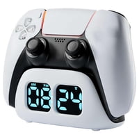 Genérico - Estación De Carga Para Mandos De Videojuegos Con Despertador: Base Y Soporte De Carga Rápida Para Playstation 5 Edge, Slim Y Pro Gamepad