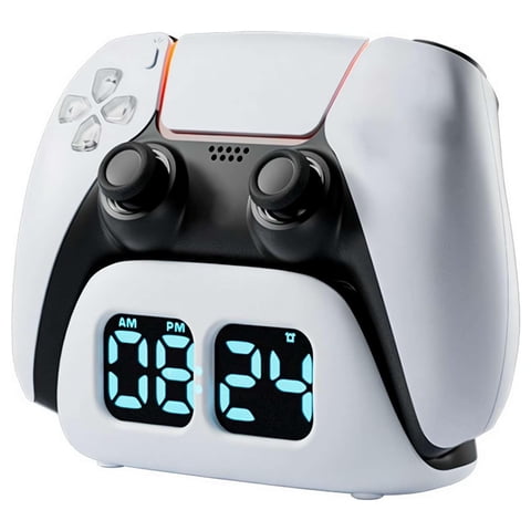 Genérico - Estación De Carga Para Mandos De Videojuegos Con Despertador: Base Y Soporte De Carga Rápida Para Playstation 5 Edge, Slim Y Pro Gamepad