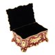 thumbnail image 1 of esmalte retro flor escultura baratijas cofre joyero organizador rojo, 1 of 5