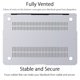 thumbnail image 5 of Funda UESWILL para MacBook Air 11" A1370/A1465 Transparente Esmerilada, 5 of 8