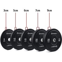 Inaltum Fitness - Disco Bumper Olimpico 20Kg - Unidad