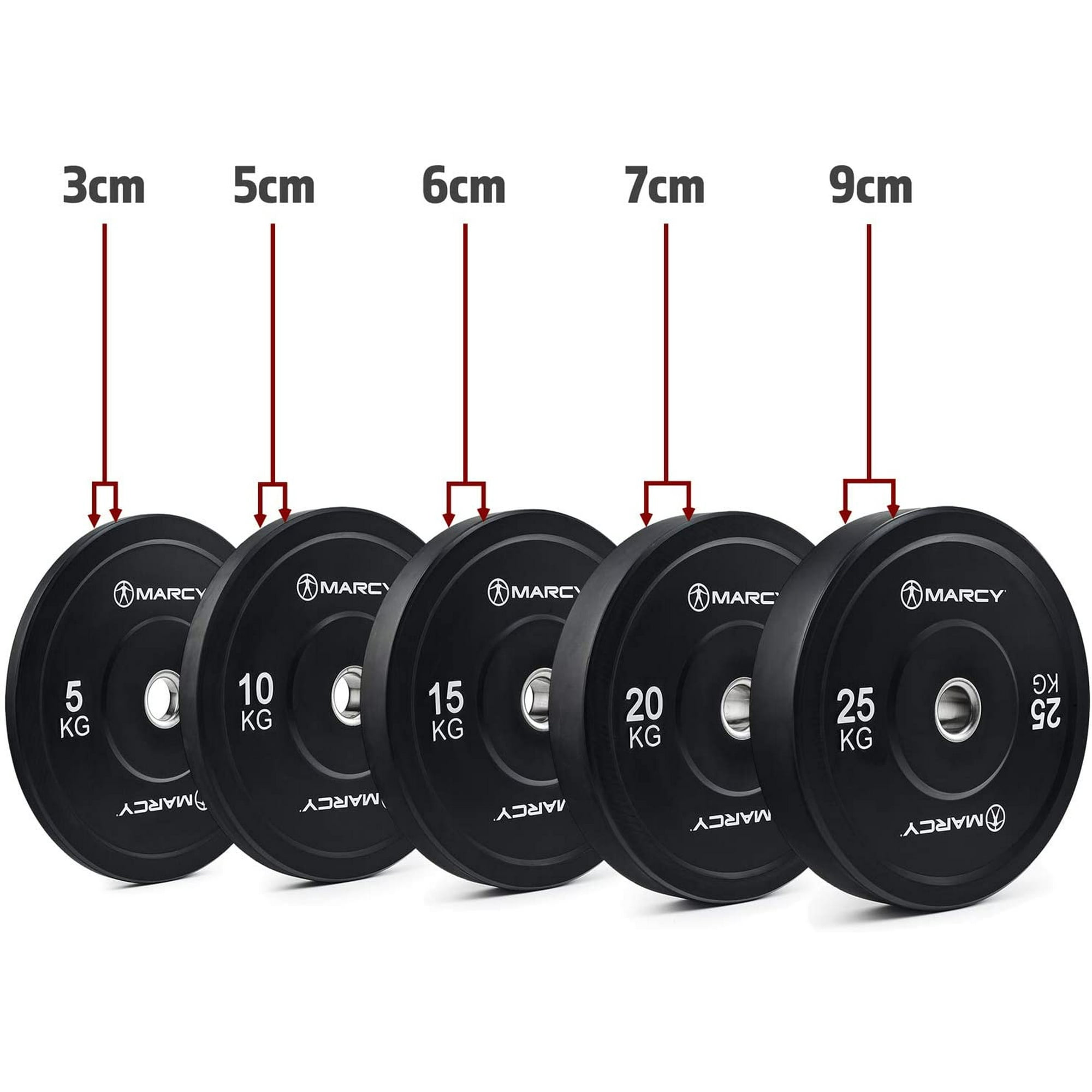 Inaltum Fitness - Disco Bumper Olimpico Unidad 25 Kg