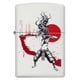 thumbnail image 2 of Encendedor de bolsillo Zippo Samurai Girl blanco mate a prueba de viento, 2 of 6