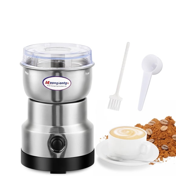 Molinillo de café Moongiantgo Electric 200 W 300 ml plateado 110 V