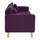 thumbnail image 3 of Sofa New Retro 3c + 2 Pouf Felpa 05 Morado, 3 of 6