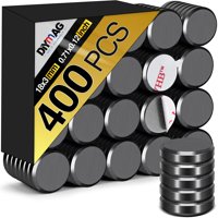 Imanes Redondos De Cerámica Diymag 18 Mm 400 Piezas Con Adhesivo