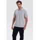 thumbnail image 2 of Polera Hombre Piqué Básica Lisa Gris Melange, 2 of 4