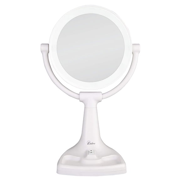 Espejo De Maquillaje 11 Con Luz Fluorescente Con Aumento De 10x 1x