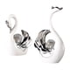 thumbnail image 5 of 2 figuras de cisne para decoración de sala de estar, manualidades, amantes de , para centro de mesa, estantería, decoración, regalo de inaug blanco, 5 of 5