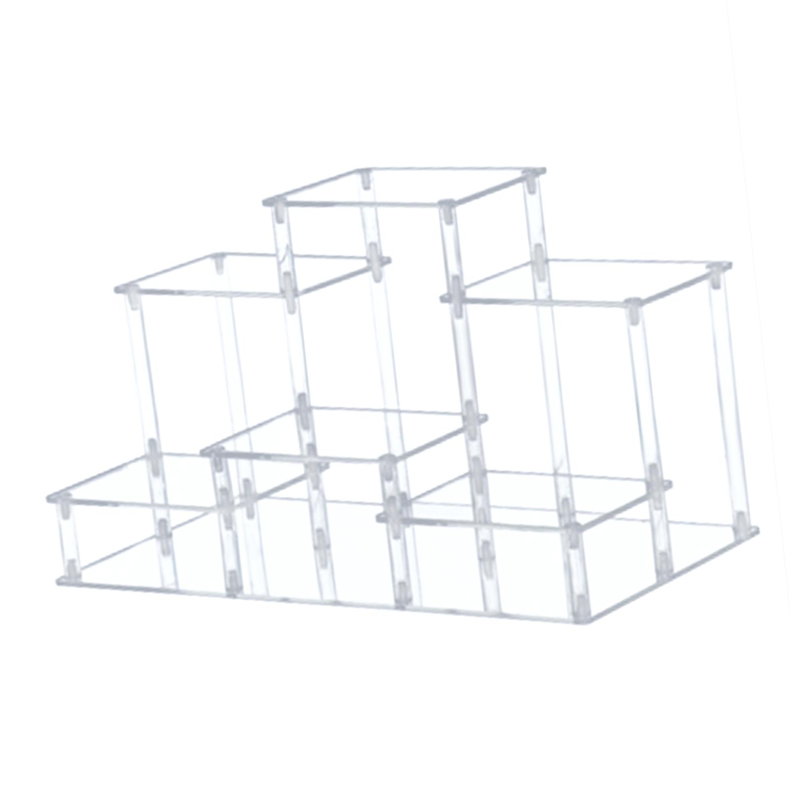 Magideal - Soporte De Exhibición De Acrílico Soporte De Exhibición Organizador De Exhibición Estante De Exhibición Vertical Para Figuras De Muñecas Coleccionable , L Transparente