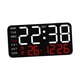 thumbnail image 4 of Reloj despertador Digital, relojes eléctricos, atenuador de 12/24H, reloj de pared versátil, Reloj de escritorio Digital LED para dormitorio, oficina, Blanco con luz roja., 4 of 5