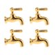 thumbnail image 3 of 4x 1:12 Casa De Mu?ecas Grifos De Ba?o Grifo De Ducha De Ba?o Dorado, 3 of 5