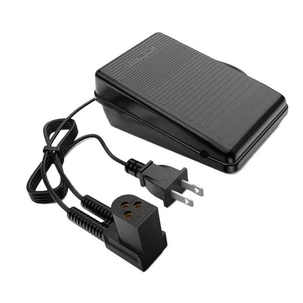 Pedal de control para máquina de coser, controlador de velocidad preciso y sensible, fácil instalación, construcción en PP, adecuado para costura case