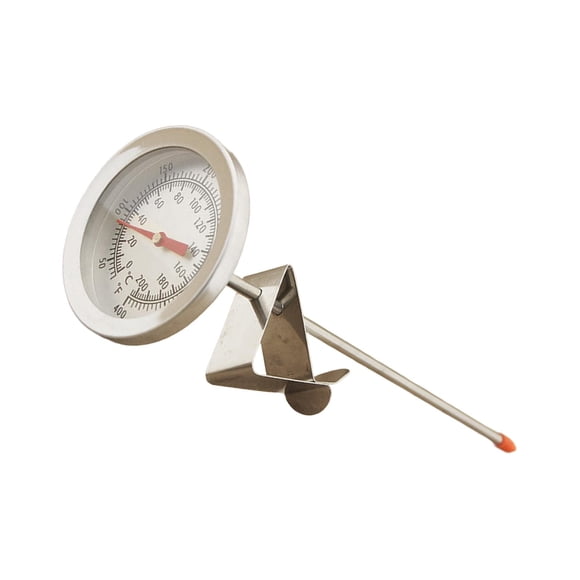 Termómetro de cocina, utensilio de cocina de 20 degreeC a 280 degreeC, temperatura de cocina fácil de leer con cabezal largo para la parrilla