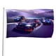 thumbnail image 1 of Auto de Carreras Bandera impresa con temática, regalo perfecto para fanáticos, amigos y familiares, y adecuada para actividades al aire libre e interiores, decoraciones de fiesta. 120*180CM, 1 of 6