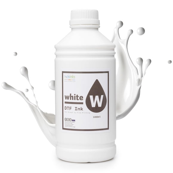 Botella de Recarga de Tinta DTF CIS Inks 1000 ml Blanca