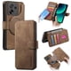 thumbnail image 1 of Funda Billetera Magnética para Xiaomi 13T Soporte Tarjetas Desmontable Marrón, 1 of 6