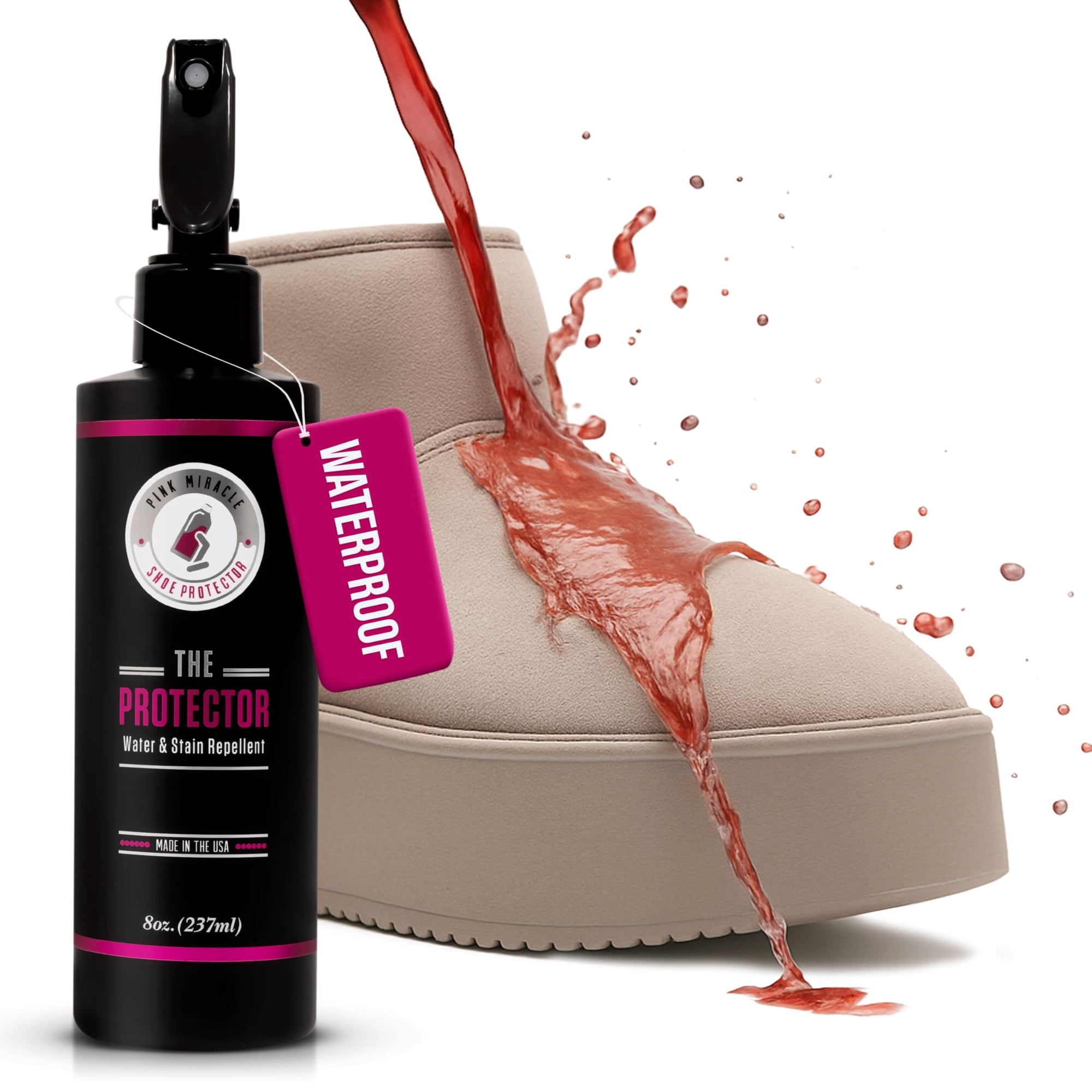 Spray Repelente De Agua Y Manchas Pink Miracle The Protector