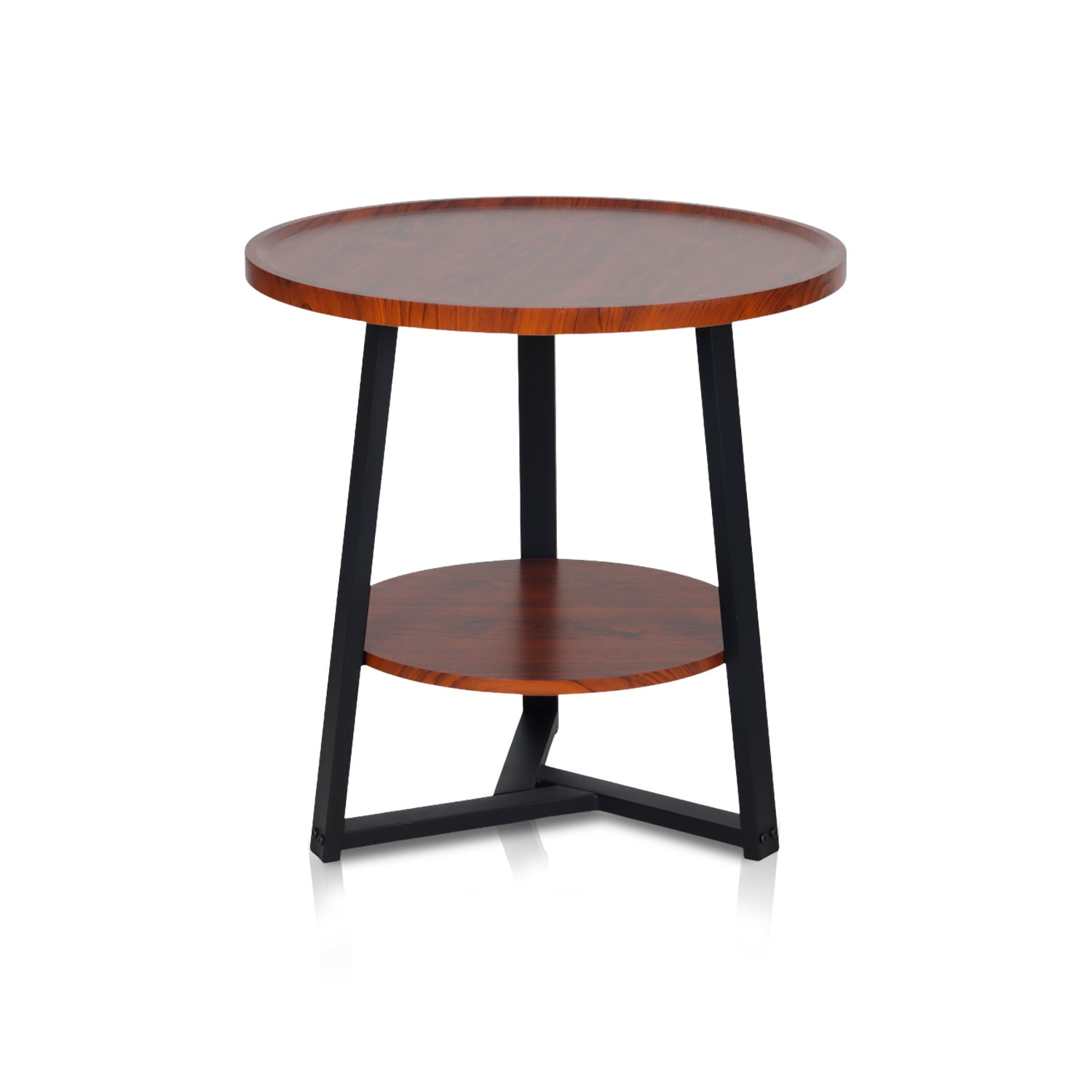 Novahus - Mesa De Centro Lateral Redonda Café