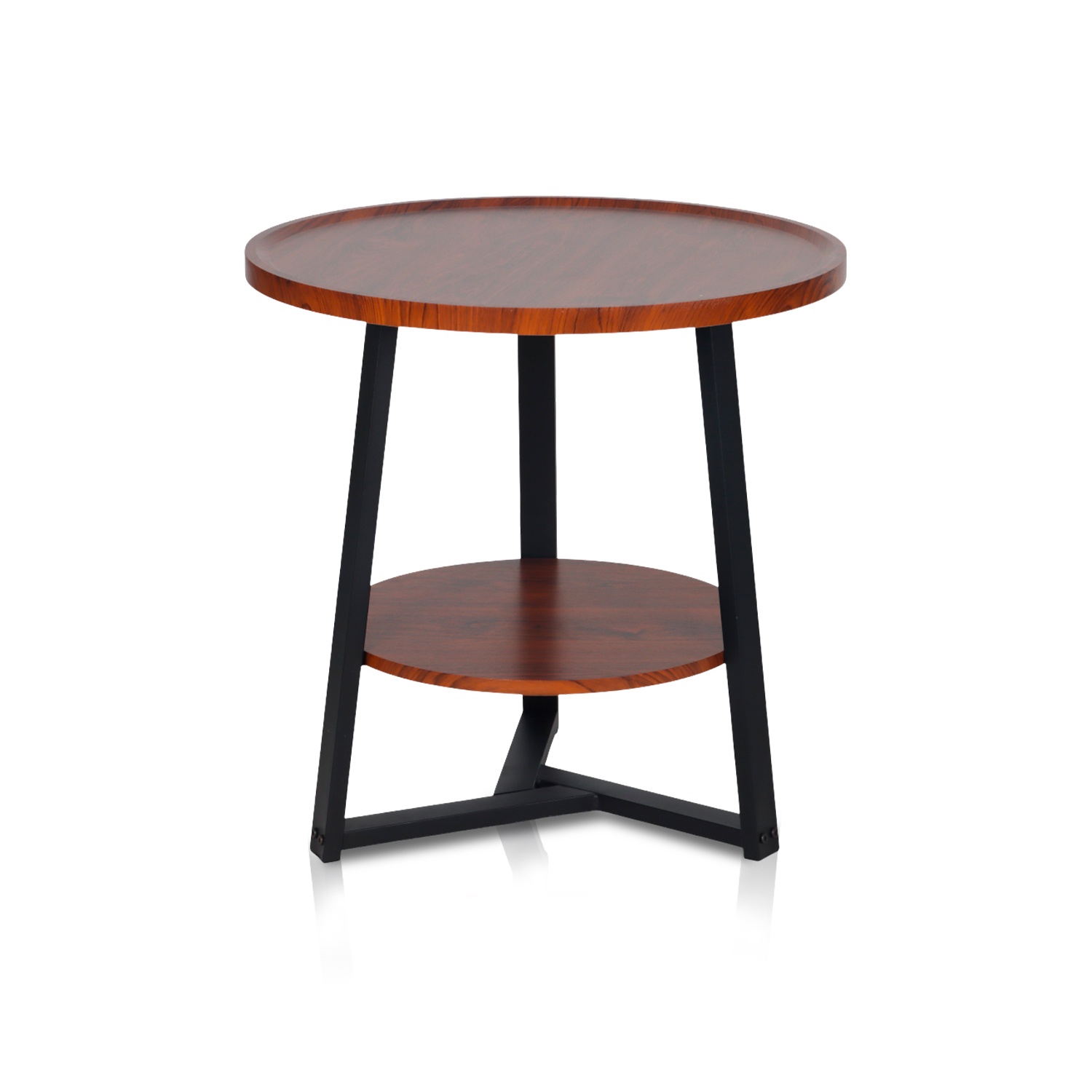 Novahus - Mesa De Centro Lateral Redonda Café