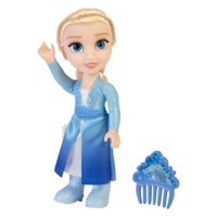 Muñeca Con Accesorios Frozen De Disney- Elsa Vestido Celeste