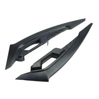 Ioensy - 2 Alerones Laterales Para Motocicleta, Accesorio De Modificación Elegante Para Mantenimiento, Color Negro