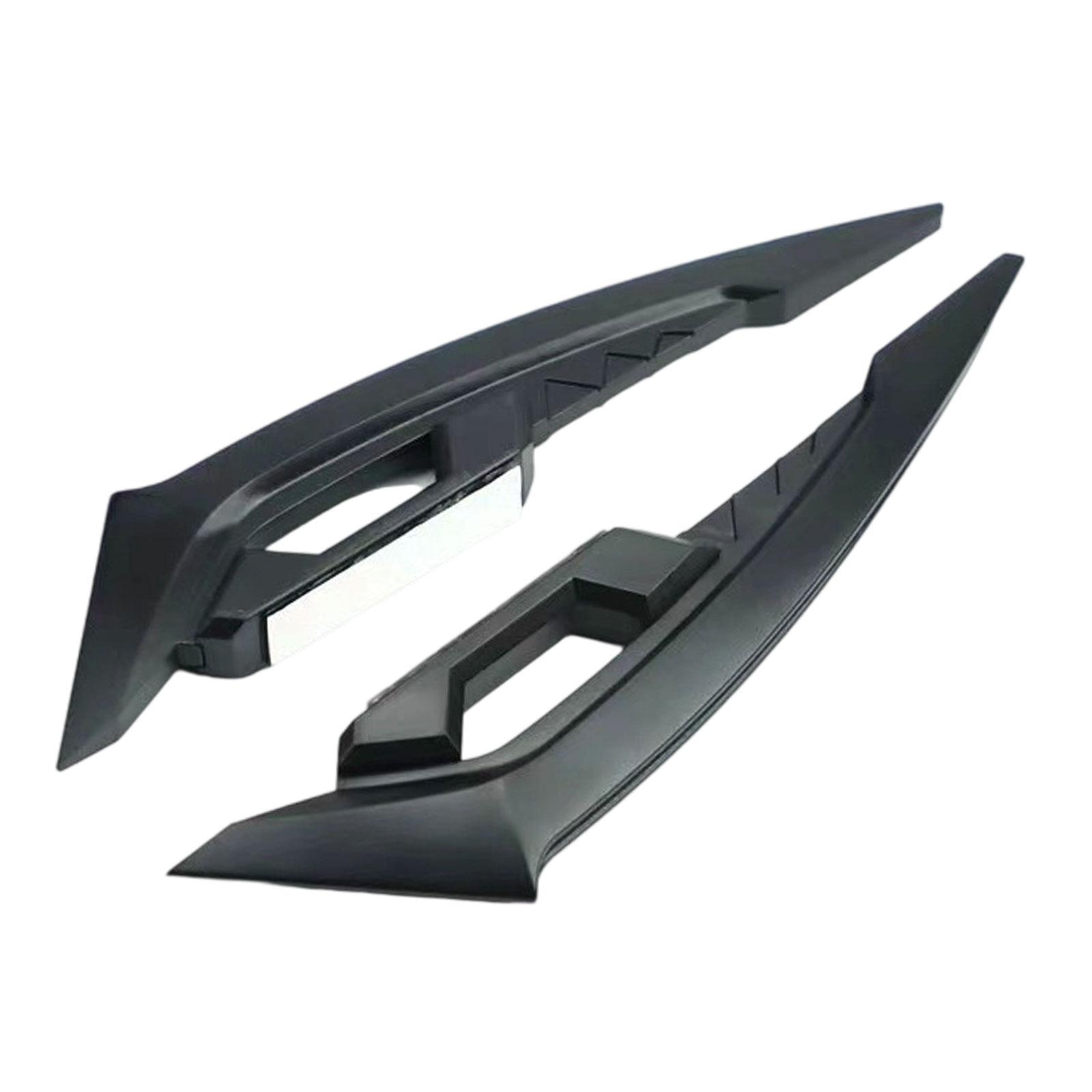 Ioensy - 2 Alerones Laterales Para Motocicleta, Accesorio De Modificación Elegante Para Mantenimiento, Color Negro