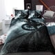 thumbnail image 1 of Racing Motorcycle Motorbike Fire Black Quilt Duvet Cover Set Kids Bed Linen3-Piece Bedding Set, 1 of 5