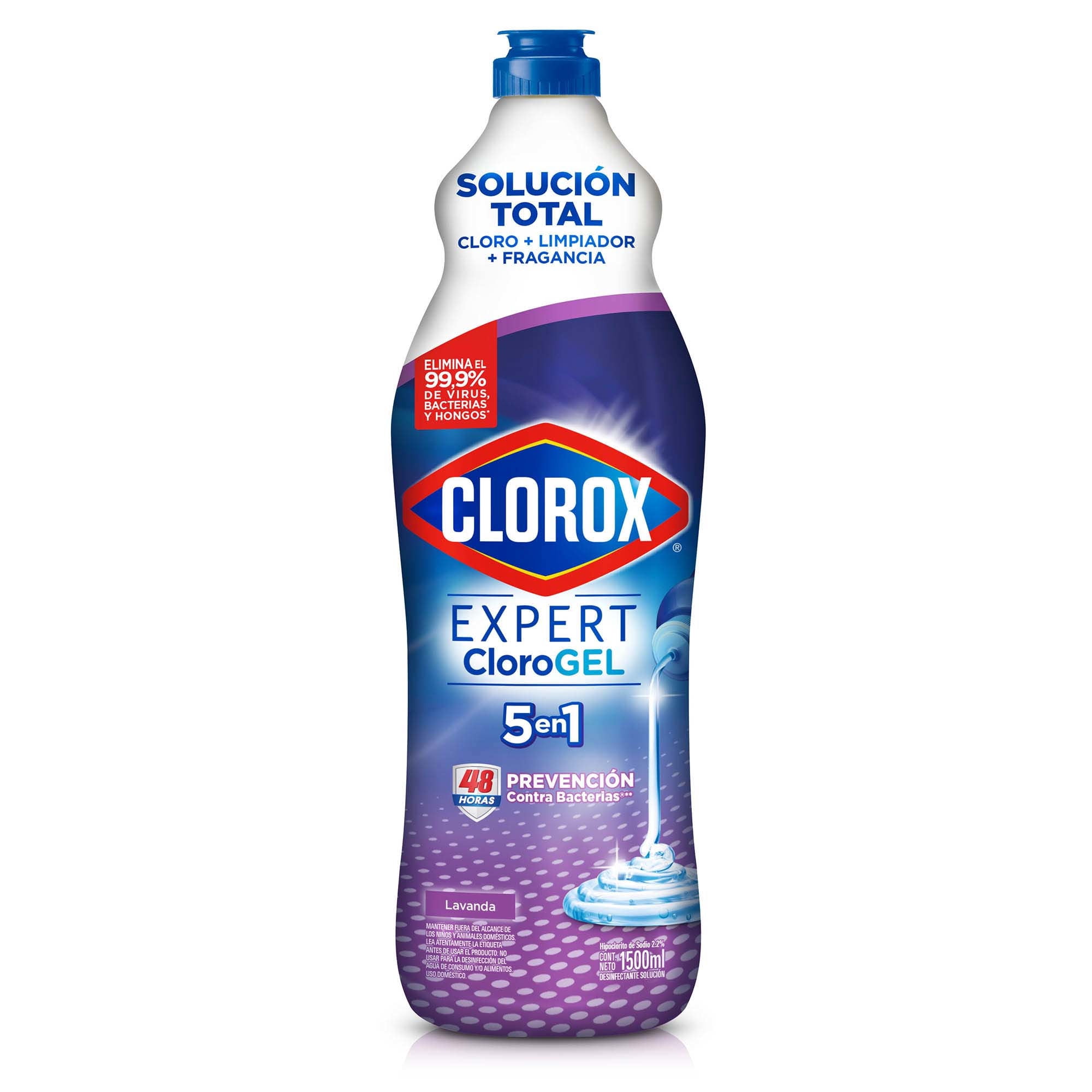 Cloro En Gel Lavanda Botella 1500 ml Clorox
