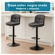 thumbnail image 3 of Silla de Bar Ajustable base negra y tela Premium Estilo Nórdico, 3 of 6