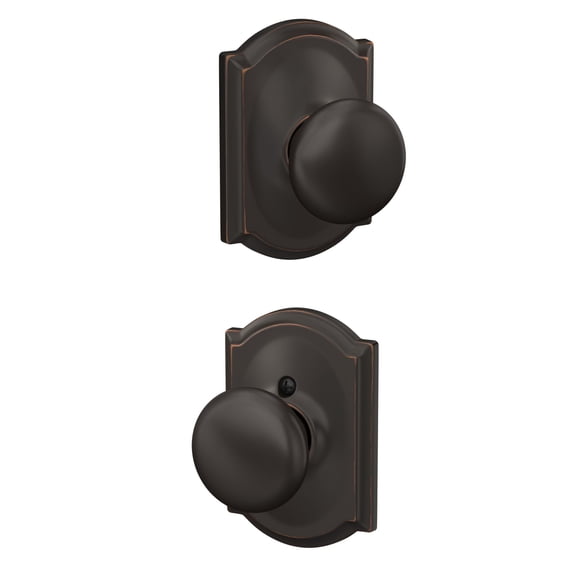 Pomo de puerta SCHLAGE F10 PLY 716 CAM Colección Camelot