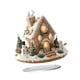 thumbnail image 3 of Casa de pueblo navideña, recuerdos 2D, colección de regalos, pueblo de muñecos de nieve de invierno, casa con escena de nieve para oficina, vacaciones, 3 of 5