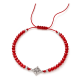 thumbnail image 3 of Pulsera nudo de bruja cristales rojos protección y suerte, 3 of 3