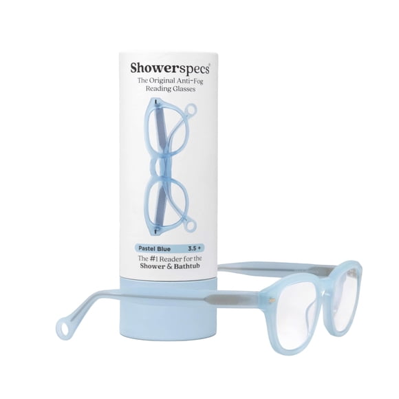 Lentes de Lectura Showerspecs 3.5+ Antivaho Azul Pastel