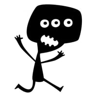 Rienda Libre Graphics - Decomural Three Eyed Monster Halloween Ws-16172