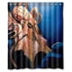 thumbnail image 1 of Cortina de ducha con diseño de pulpo y aceite, con ganchos, 60 x 72 pulgadas, 1 of 3