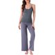 thumbnail image 2 of INSPIRE CHIC Camisola de Mujer Escote en V Sin Mangas Camiseta Interior Tirantes Finos Camiseta de Pijama S Gris, 2 of 6