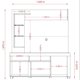 thumbnail image 4 of Estante Home Icaro Titanio Carvalho, 4 of 4