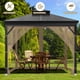 thumbnail image 4 of Malla mosquitera para gazebo OIPUNSHLE 305 x 305 cm, 4 paneles, 4 of 7