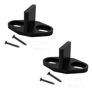 Magideal - 2 Piezas De Guías De Piso Para Puertas Corredizas De Granero, Suaves Y Silenciosas, Montaje En Piso, Con Tornillos, Reducción Oscilante, Guía Inferior Ranurado