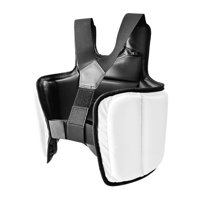 Ioensy - Protector De Pecho Para Karate, Almohadilla Protectora Para El Vientre, Muay Thai, Mma, Protector De Pecho Para Karate, S, Negro