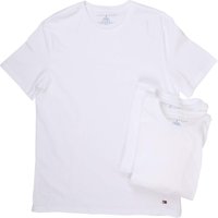 Camiseta Tommy Hilfiger Para Hombre, 3 Unidades, Algodón, Cuello Redondo, Color Blanco